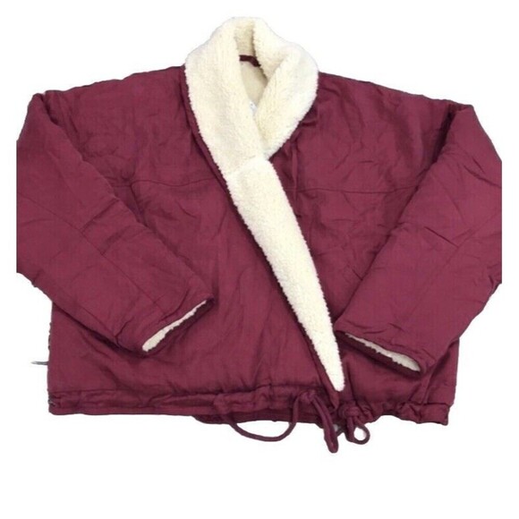 Free People Movement Mix It Up Jacket Womens Size Xs Oversized Sherpa - Picture 3 of 9